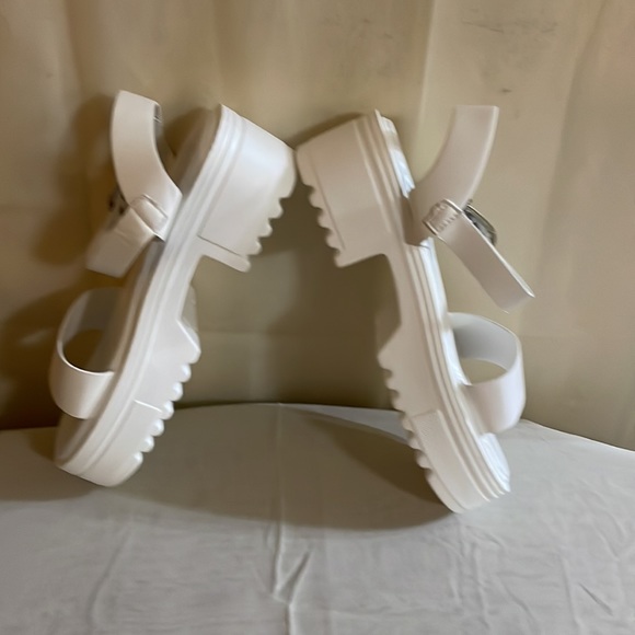 Ready Salted - Juliette2 - Classic Chunky Block Heel Platform Sandals Size 10 - Picture 12 of 16
